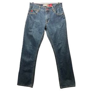 Vintage Y2K Quiksilver Jeans Mens 30x32 Straight Leg Low Rise Skater Quickjean‎